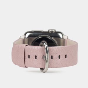 Ремешок кожаный для Apple Watch 42/44/45/49mm Classic пудрового розового цвета