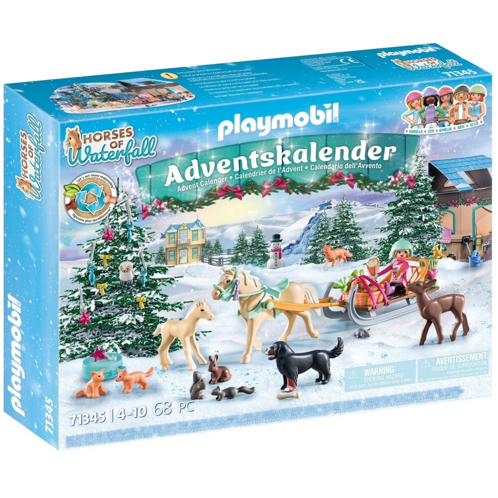 Playmobil - Адвент-календарь 2023: Рождественская поездка на лошадях в санях 71345 / артикул   71345  / GTIN 4008789713452