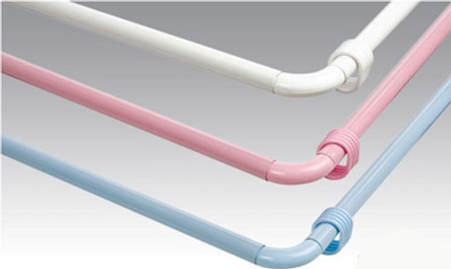 Карниз для ванной белый угловой Zalel (блистер) 0,90*0,90*0,90