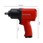 Гайковерт пневматический AEROPRO A-398 ударный, 1/2", 1100 Нм