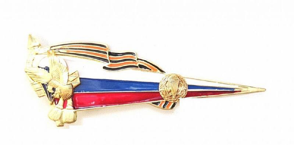 Флажок на берет большой неуставной ВДВ с орлом РА