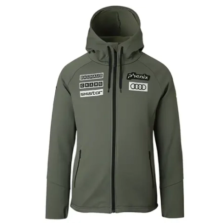 PHENIX 25/26 джемпер горнолыжный флис EFM25KT01RP Sweden Mono Front Zip Hoodie