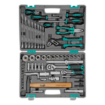 Набор инструментов, 1/2", 1/4", CrV, пластиковый кейс 76 предметов Stels