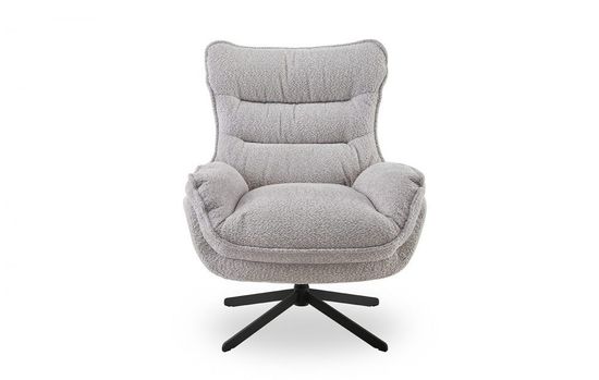 кресло для отдыха Helm  вращающееся бежевая ткань