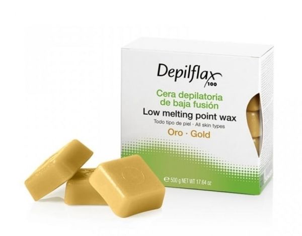 Воск горячий в дисках, Depilflax Золото 0,5 кг Испания