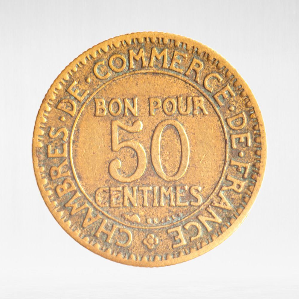 France, 50 Centimes 1923 - Chambers of Commerce, VF