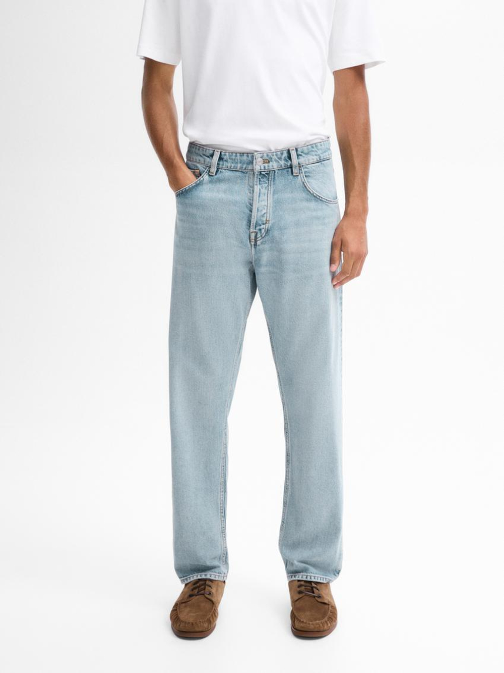 Massimo Dutti Плотные джинсы прямого кроя, индиго