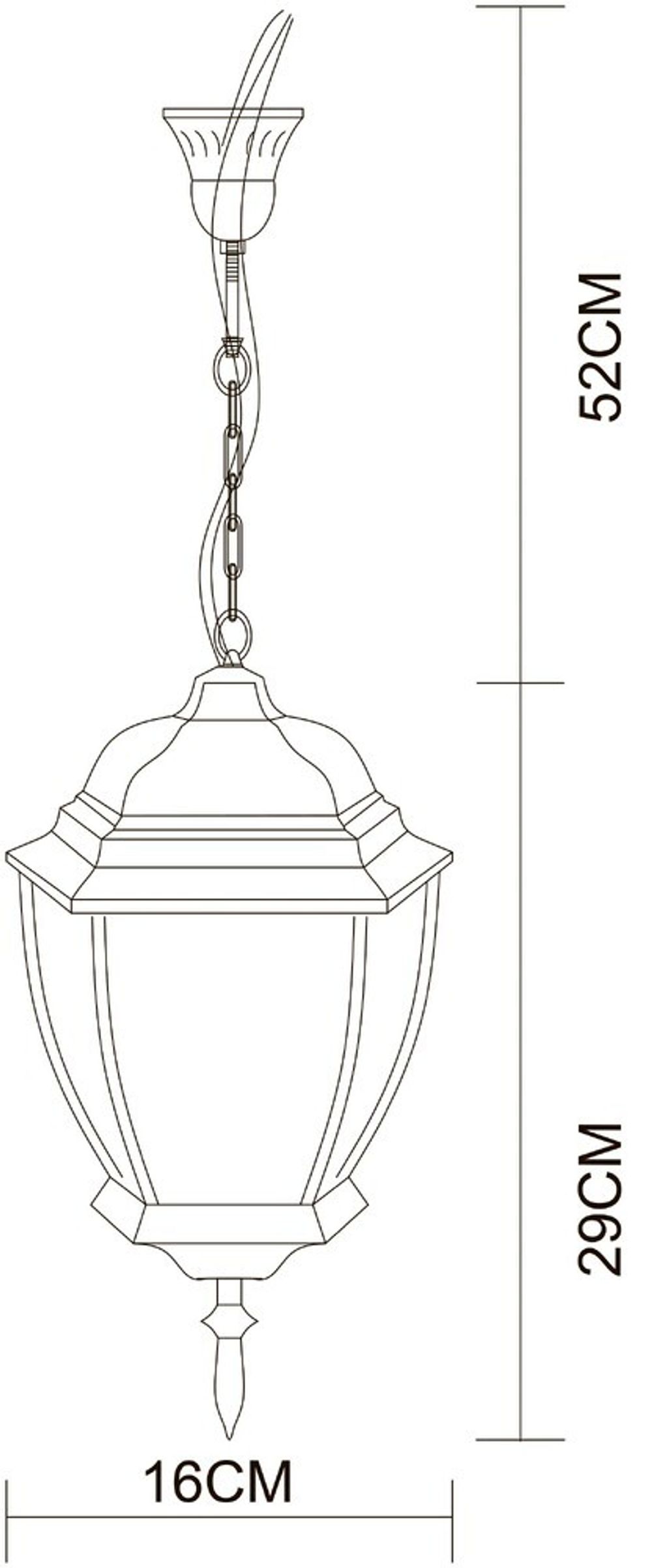 Уличный подвесной светильник Arte Lamp