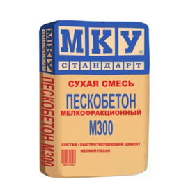 Смесь цементная МКУ Стандарт Пескобетон М-300 мелкофракционный 40 кг