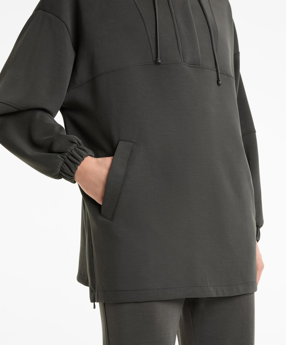 Oysho Толстовка оверсайз с модалом, темно-серый свинец