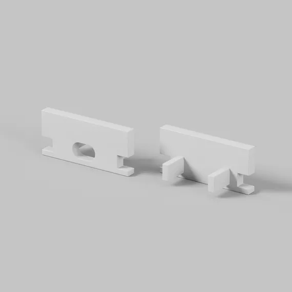 Комплект заглушек (для профиля ALM-1908-S-2M) 2 шт. ALM-1908-EC 642009 Led Strip 642009