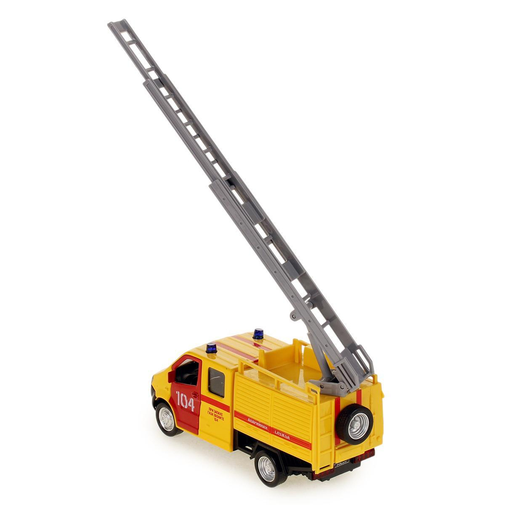 Модель ин. мет. "ГАЗель Next. Аварийная" 15см. свет-звук, дв, в коробка NEXTFIR-15SLEM-YE (Технопарк)