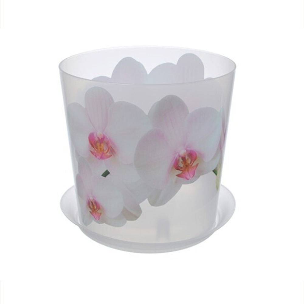 Кашпо ДЕКО "Орхидея" с подставкой D160мм 2,4л, М3106