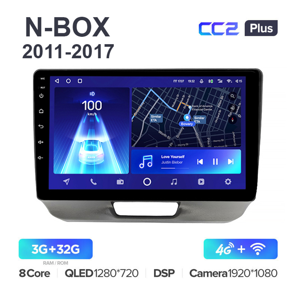 Teyes CC2 Plus 9"для Honda N-BOX 2011-2017