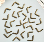 Уголок для альбома металл темное золото 2,2х3,2х0,5 см