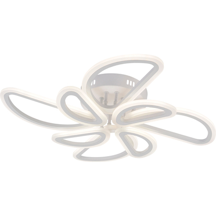 Потолочный светодиодный светильник 82Вт, 7260Лм, 3000-6500К, Ra>80,  плавная регулировка мощности, изменение цветовой температуры, ночник,  металл/акрил, белый