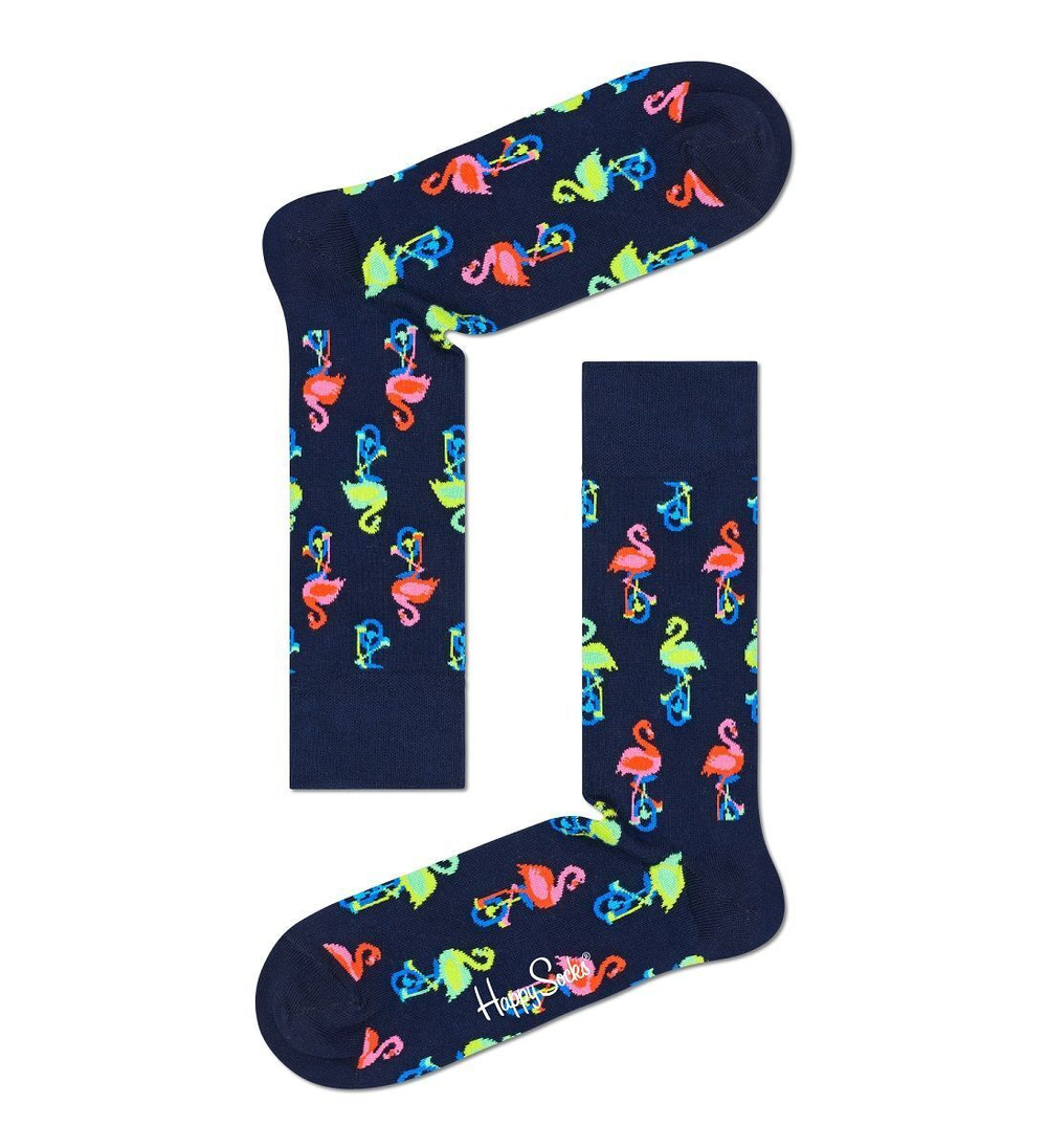Носки унисекс Flamingo Sock с фламинго на колесах (Размер: 25) (Цвет: оранжевый)