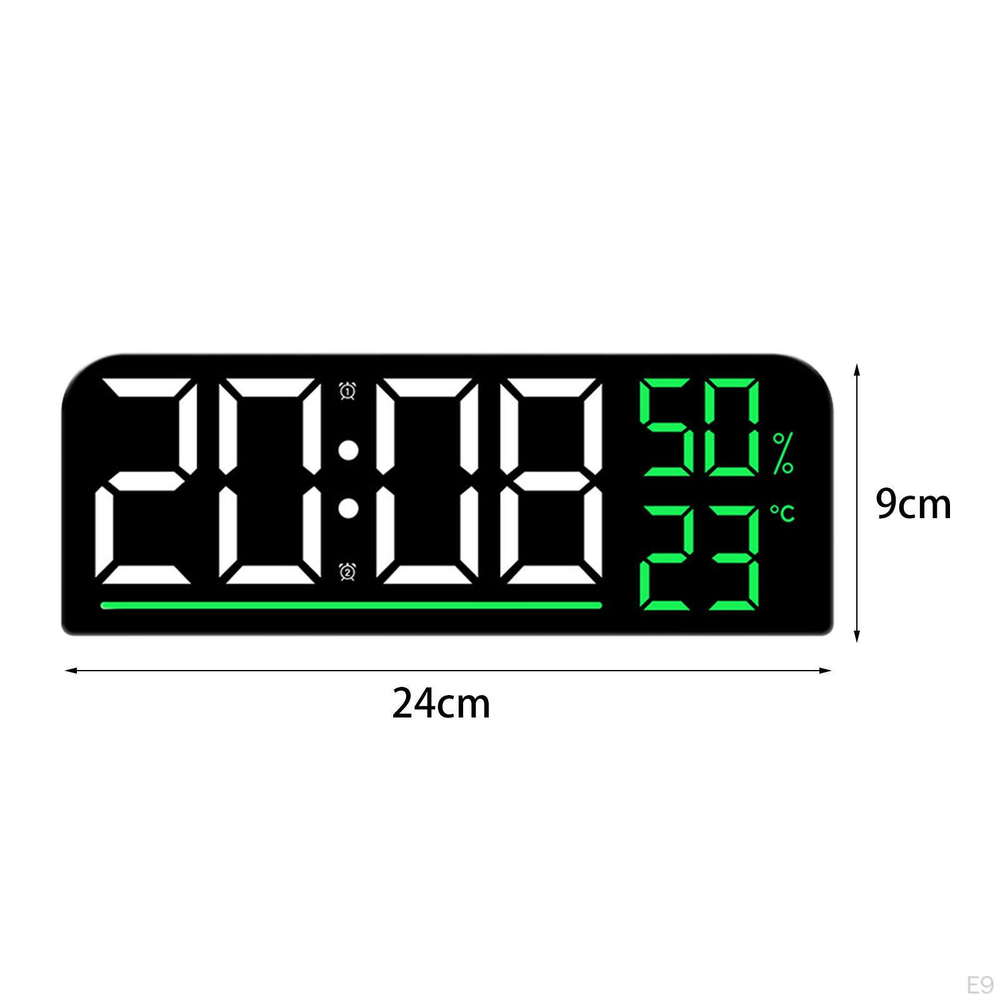 Часы-будильник настольно-настенные GH8027 White&Green