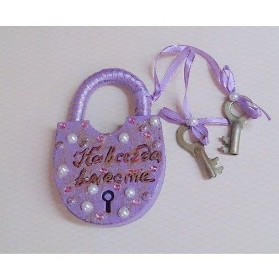 Замочек голубой SvetikFantasy (Размер:80х100х18мм)