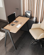 Стол письменный Pyramid 118*53 светлое дерево/черный