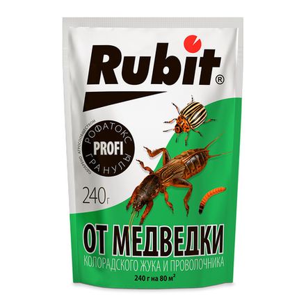 Средство от медведки, проволочника, колорад. жука РОФАТОКС 240г дой-пак (30) Рубит
