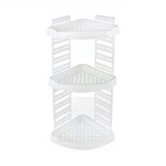 Полка угловая для ванной комнаты "Элегант", белая РП-821бел