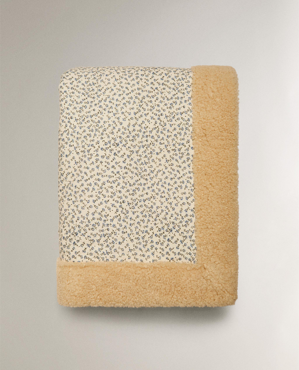 Zara Home плед из хлопка, синий, 90x120 см