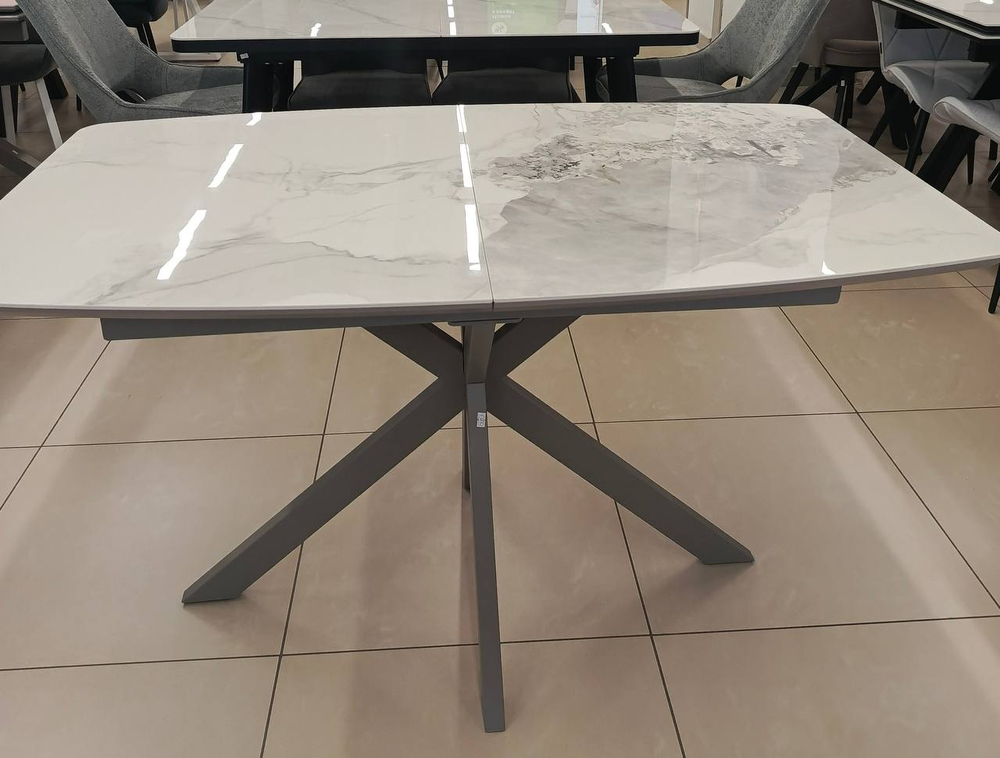 Стол АРИЗОНА 130 PANDORA LIGHT, керамика / ЛАТТЕ, М-City