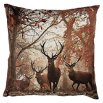 Наволочка декоративная "Олени в лесу" 45x45см Полиэстер