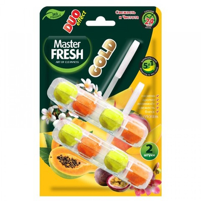 Master FRESH GOLD подвесной блок д/унитаза 5в1 ТРОПИК 2*50 гр.