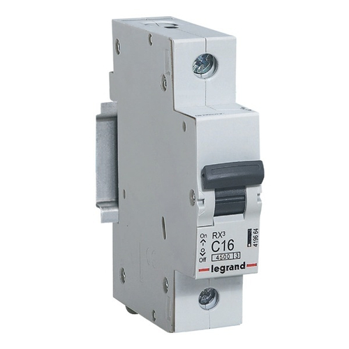 Автоматический выключатель Legrand RX3 1П 16A 4,5кА C (автомат электрический) 419664