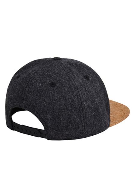 Бейсболка утепленная темно-серая с пробковым козырьком