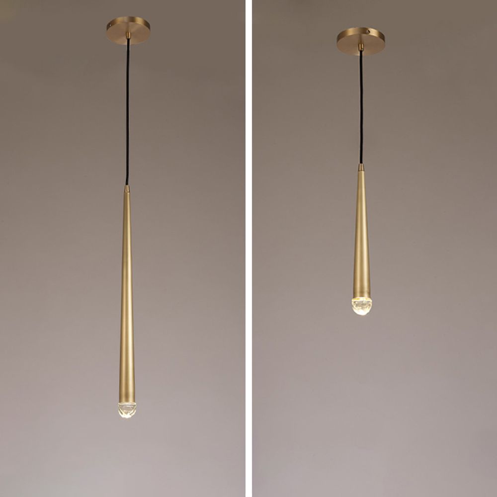 Подвесной Светильник Stylus One Brass H35 By Imperiumloft