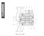 Циркуляционный насос Millennium MPS 25-60 (с гайками)