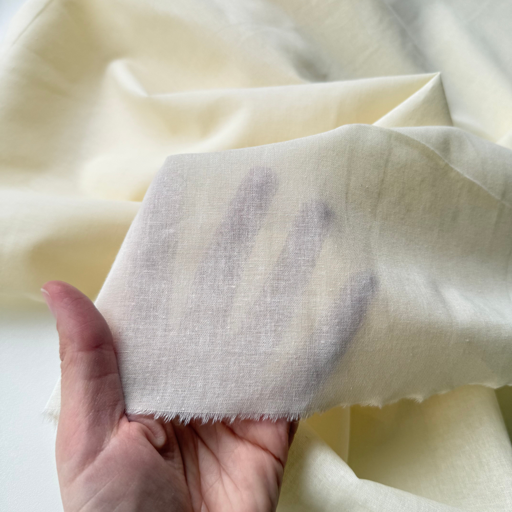 Батист подкладочный Сливочный (плотность 90 гр/м2)