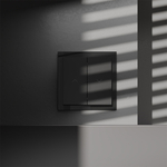 Выключатель встраиваемый VOLTUM S70 для жалюзи 10А, (черный матовый)