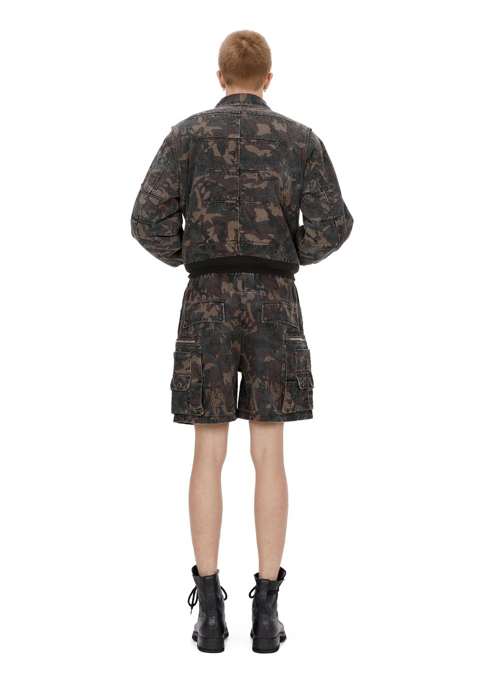 MULTIP cargo cumouflage shorts green