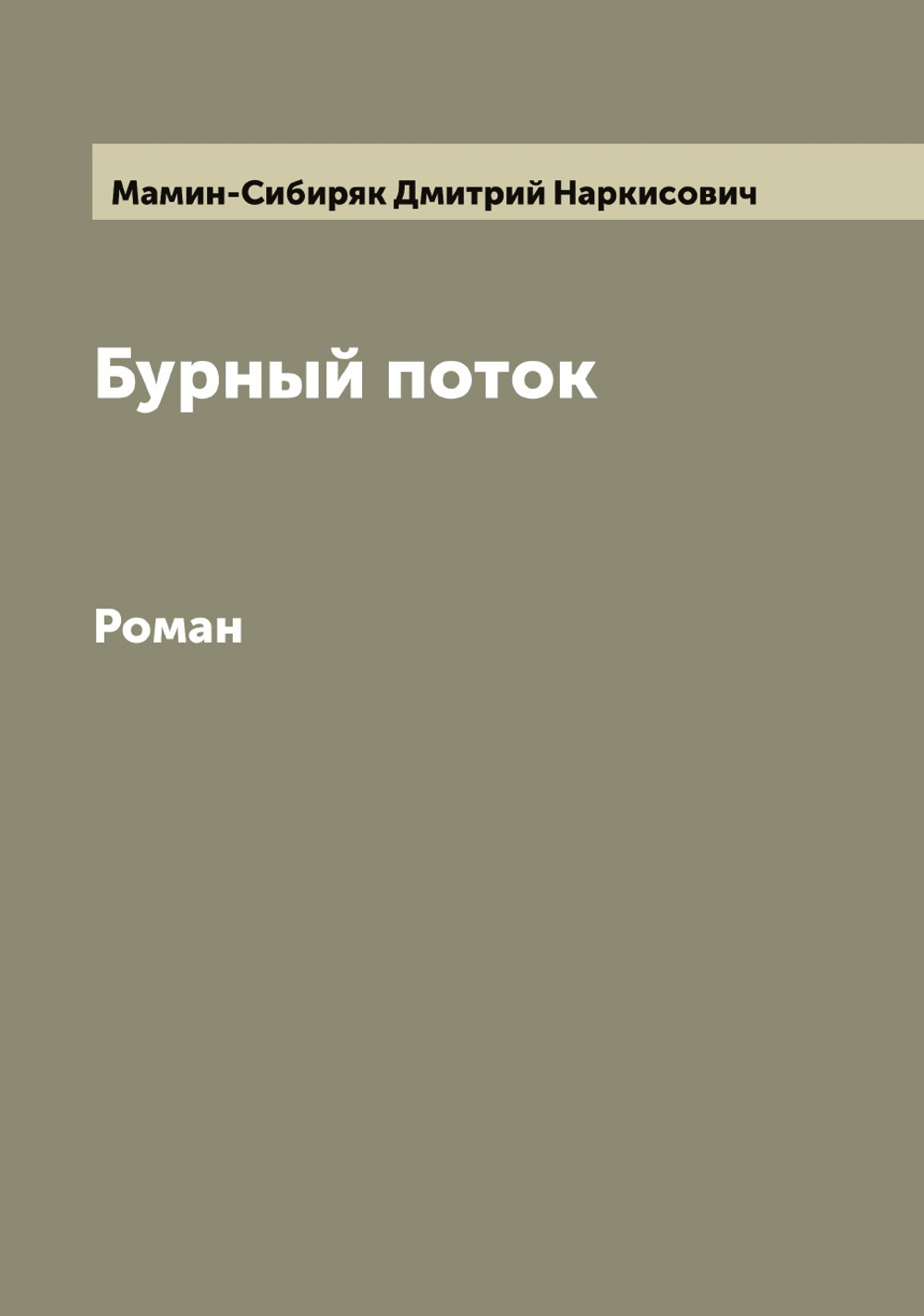 Бурный поток. Роман | Мамин-Сибиряк Дмитрий Наркисович