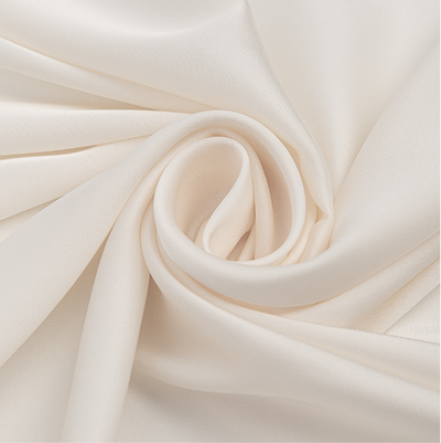 Атлас Армани стрейч, 90 гр/м2, 145 см, молочный