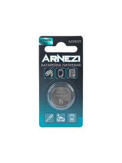 Батарейка литиевая ARNEZI CR2016 70mAh 3V (1 шт) A2016123