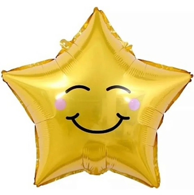 Фольгированный шар-фигура «Счастливая звезда» голография, 66 см