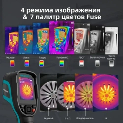 Тепловизор Mileseey TR256B 256 192, -20 C до +550 C, 2.8" HD дисплей 640 480, IP54, USB-C, Для энергоаудита, электрики, автосервиса