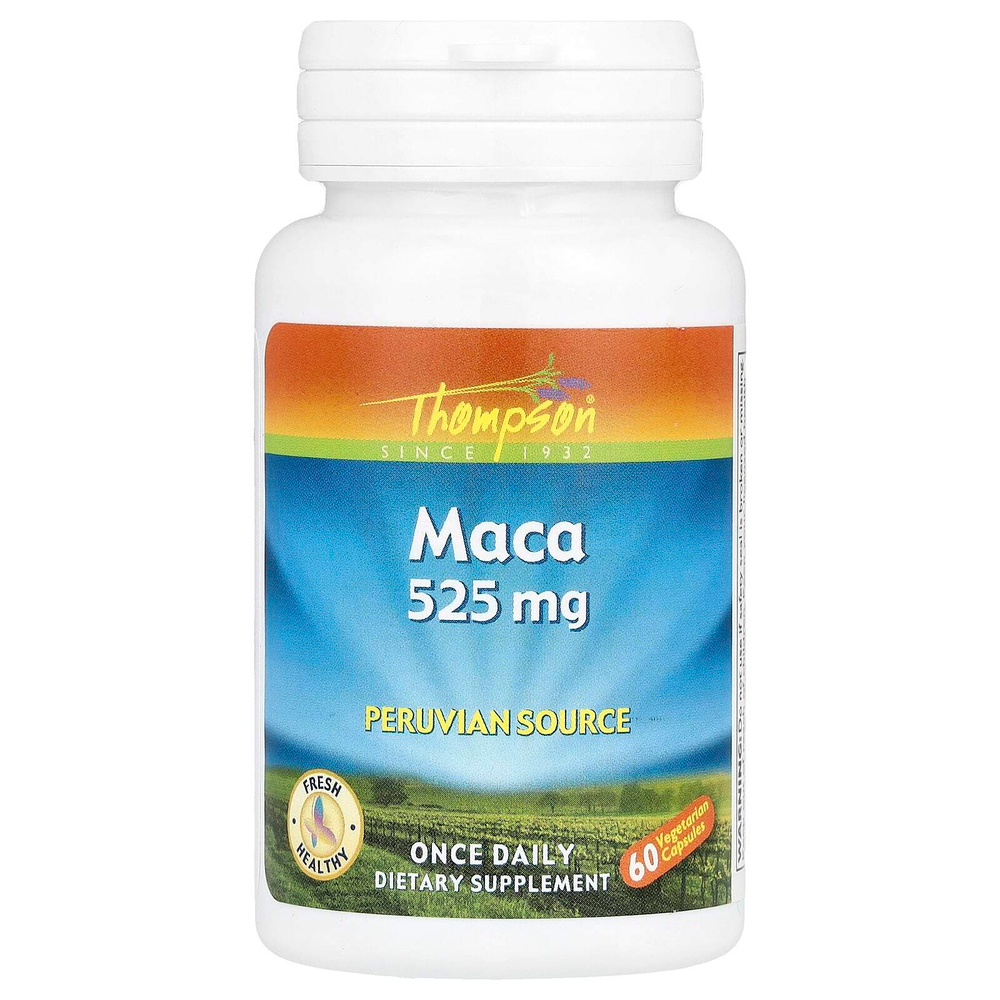 Thompson, Мака, 525 мг, 60 вегетарианских капсул