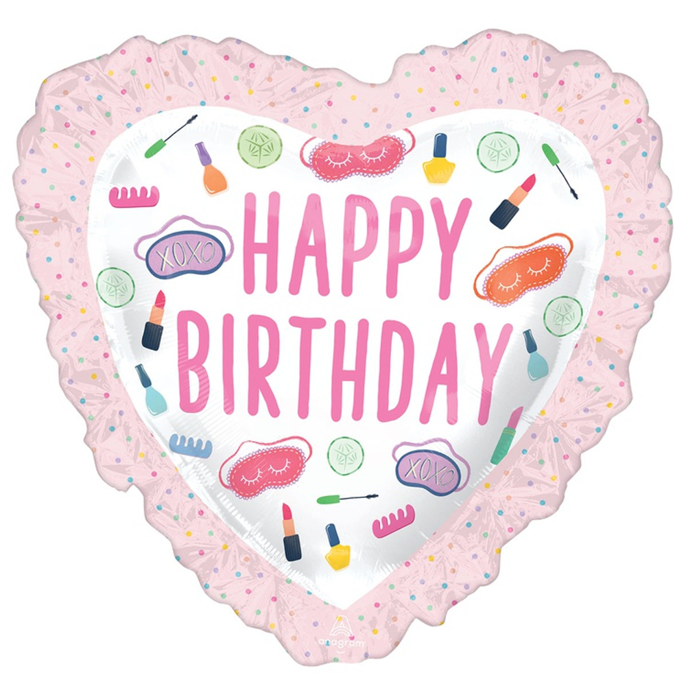 Шар Фольгированный Спа-вечеринка (Розовый)