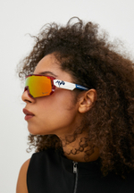 Спортивные очки 720armour Mars / Glossy Rubylith / Matte White Temple / Champion Gold Ti Lens