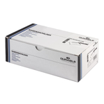 Бейджи горизонтальные/вертикальные (54х85 мм), КОМПЛЕКТ 10 шт., "De Luxe", на черной ленте, 44 см, DURABLE (Германия), 8207-58