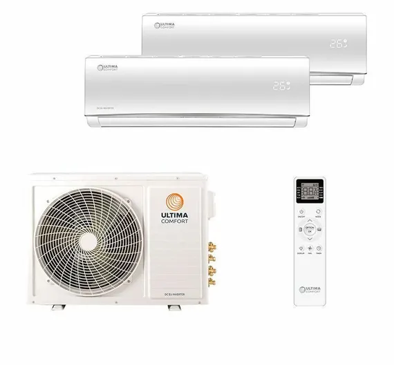 Мульти сплит-система на 2 комнаты Ultima Comfort UC-3FMA24-OUT/2*UC-ECM12PN