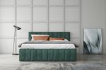 Кровать Лана (М) 1,4 Зелёный Софт