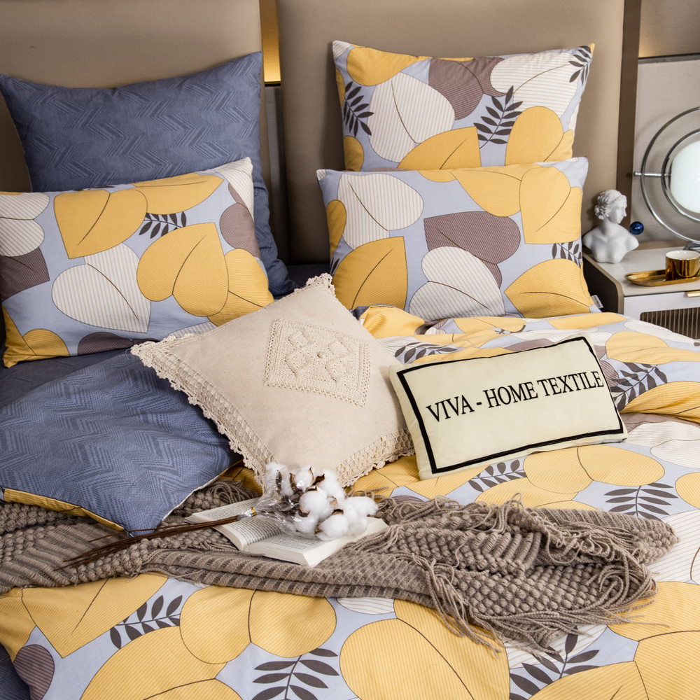 Комплект постельного белья Люкс Сатин 100% хлопок на резинке AR282