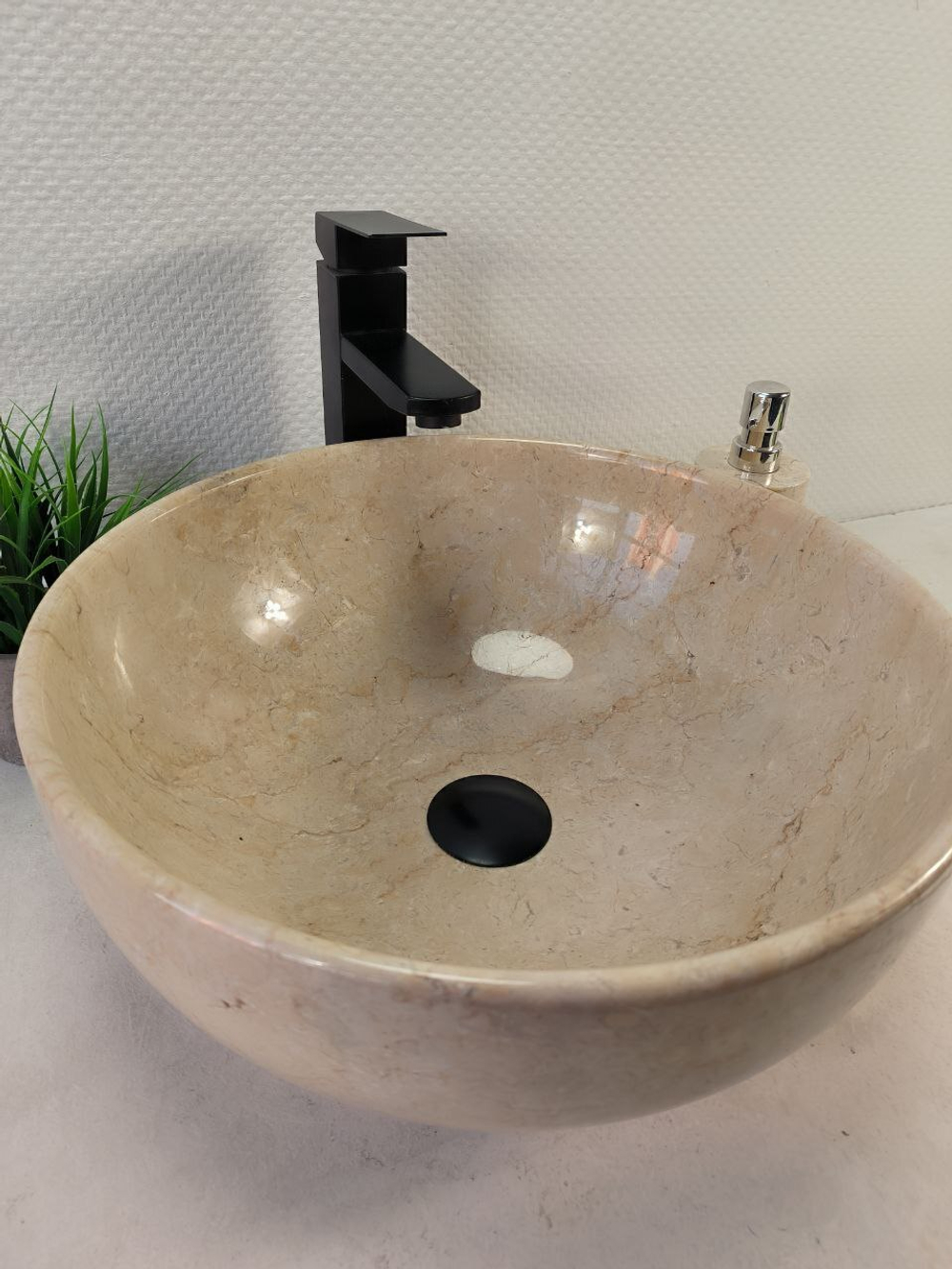 Раковина из мрамора Bowl Cream Smal BM-60348 40*40*17